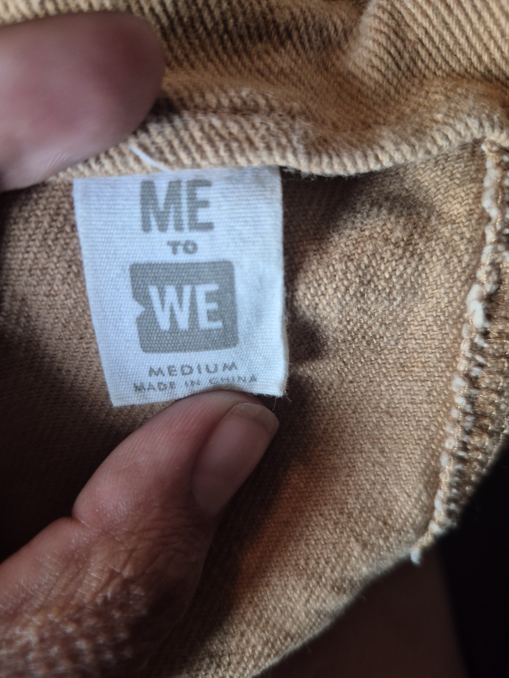 Tan Faux Button Crop Top - Picture 6 of 7